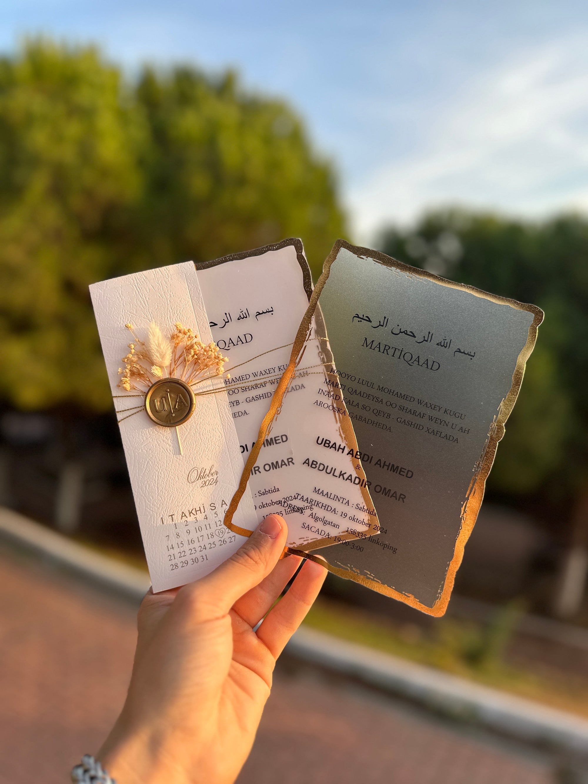 Clear Acrylic Invitations
