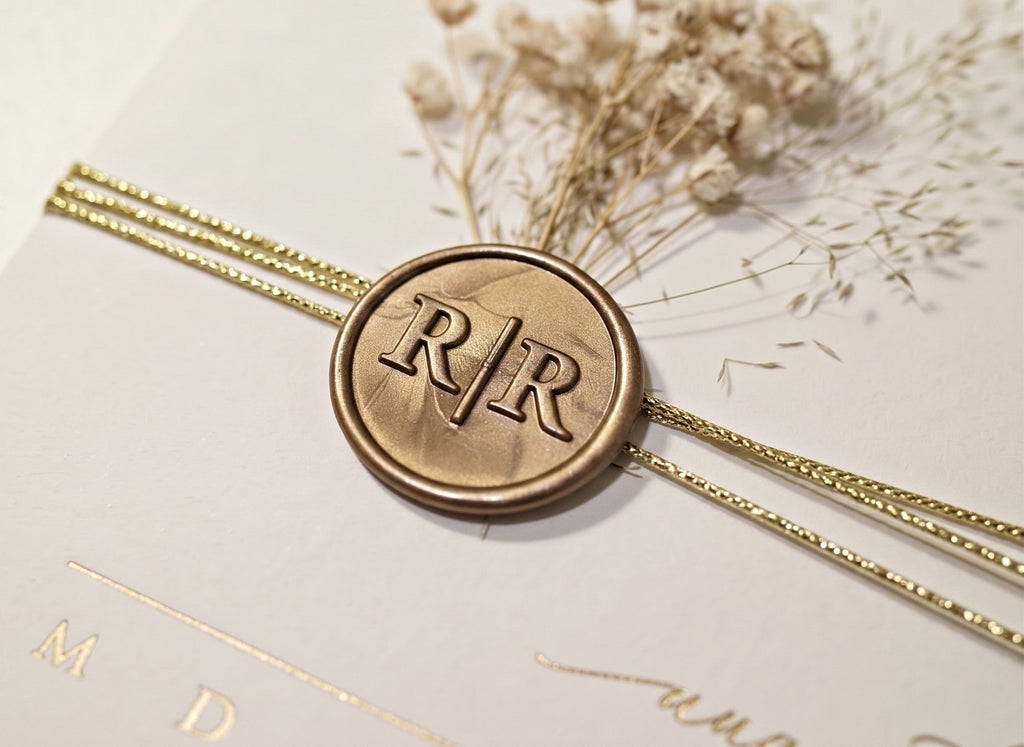 White Acrylic Wedding Invitation, Gold Foil Clear Card, Calendar Wedding Invite LunaInvites