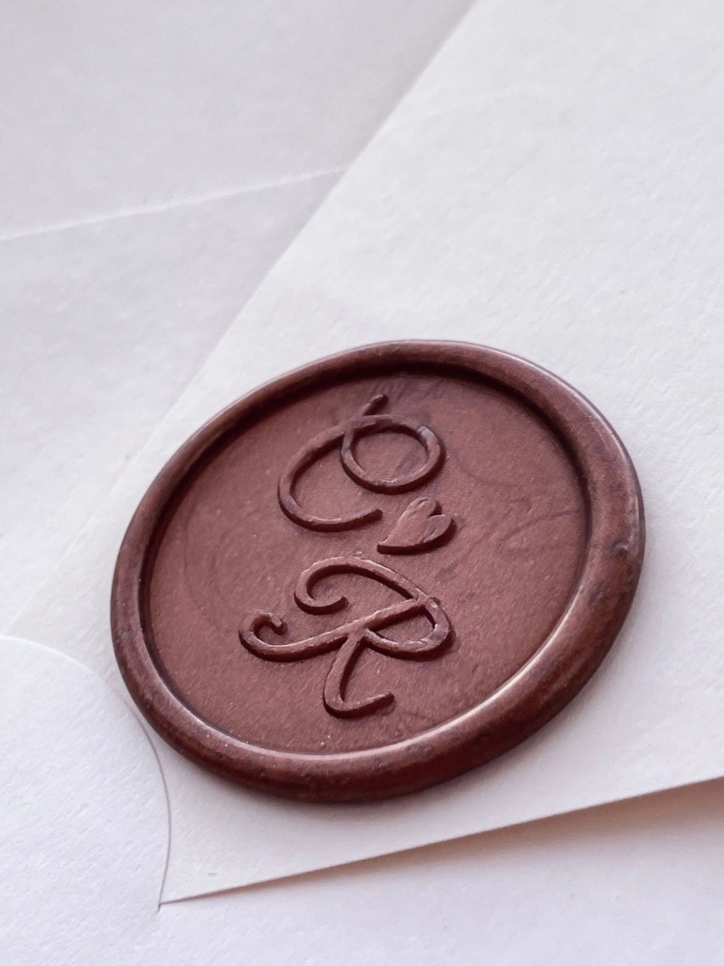 Clear Acrylic Wedding Invitation with Gold Print and Wax Seal - LunaInvites