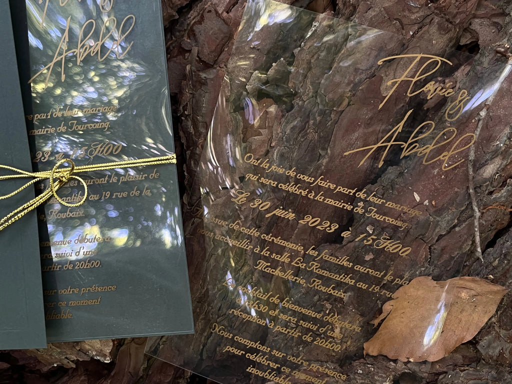 Black Pocket Wedding Invitation with Vellum Overlay and Silver Wax Seal (Kopya) LunaInvites