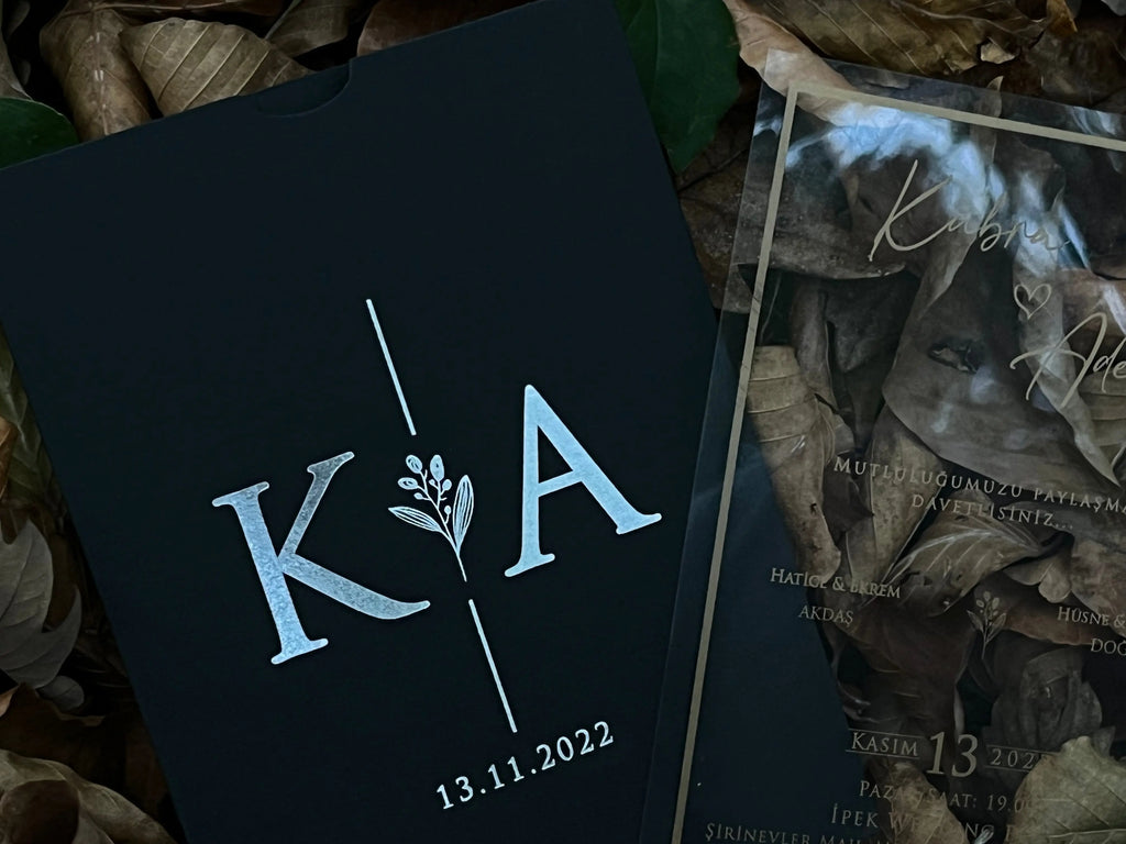 Clear Acrylic Wedding Invitation LunaInvites