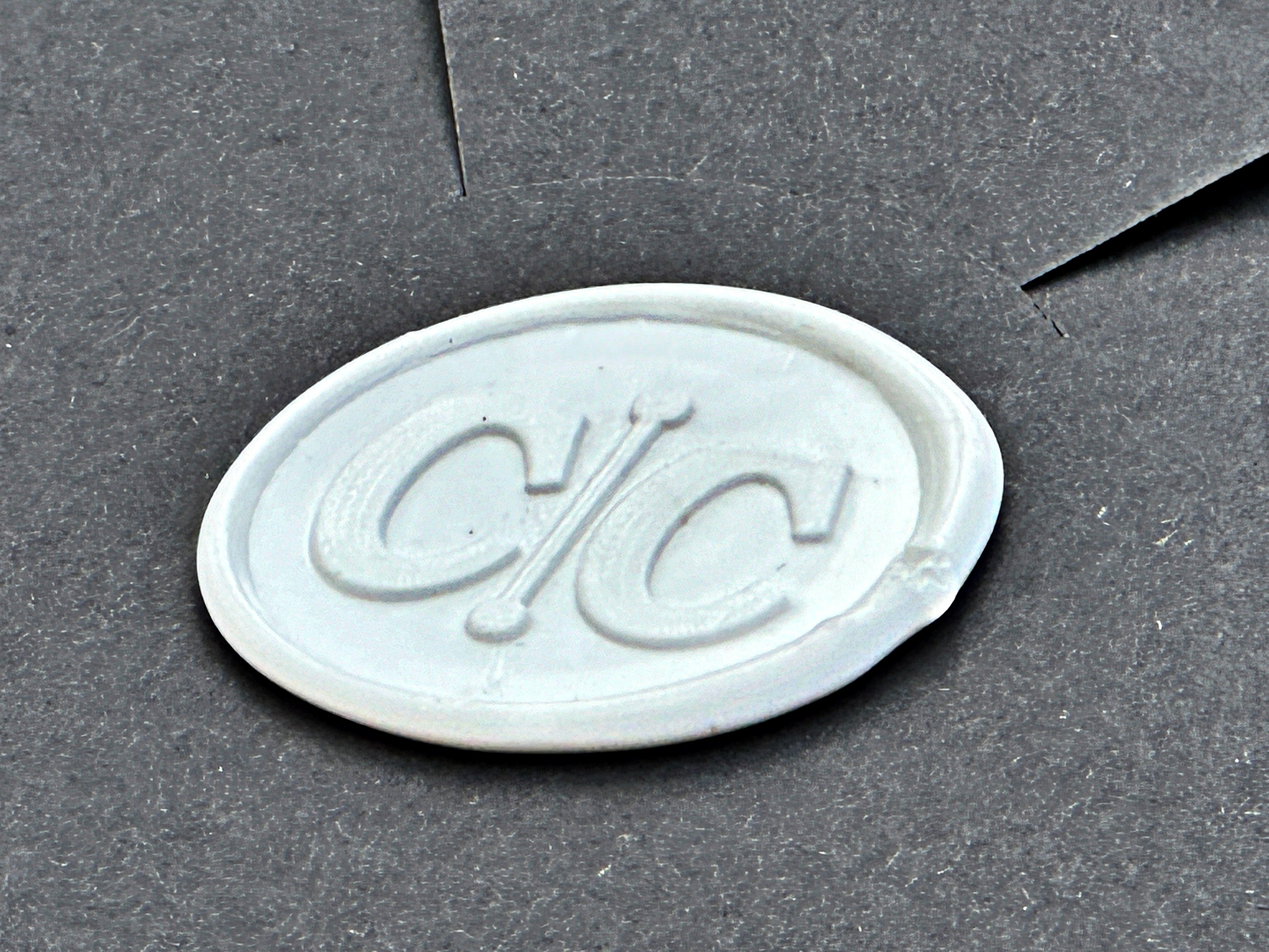 Clear Acrylic Wedding Invitation with White Print, Black Envelope & White Wax Seal - LunaInvites