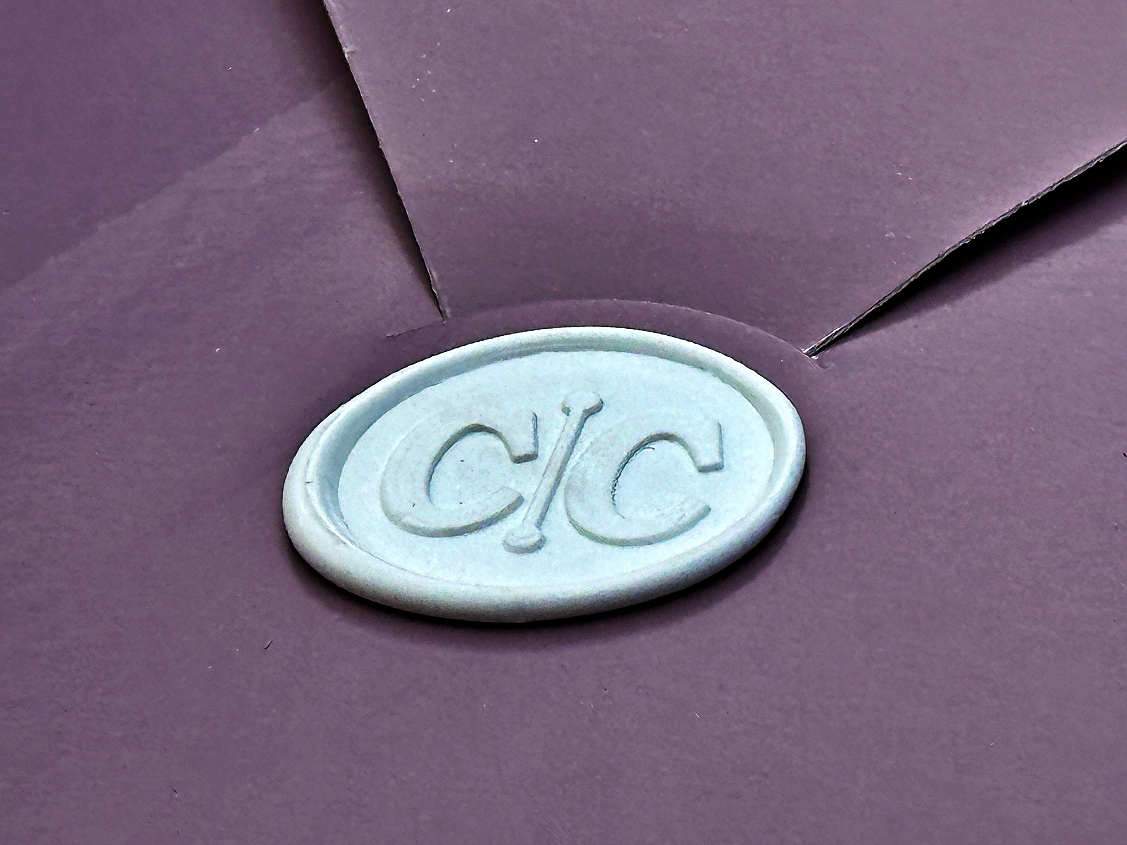 Clear Acrylic Wedding Invitation with White Print, Blush Envelope & White Wax Seal - LunaInvites